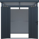 Casetta da giardino in acciaio zincato 0,4mm Woodsteel 4,5m² + kit di ancoraggio - X-METAL
