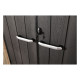Casetta da giardino WOODIZY in resina spazzolata effetto legno 6,03 m² skylight  + pavimento - Jobu