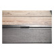 Casetta da giardino WOODIZY in resina spazzolata effetto legno 6,03 m² skylight  + pavimento - Jobu