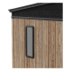 Casetta da giardino WOODIZY in resina spazzolata effetto legno da 4,71 m² skylight + pavimento - Jobu