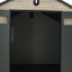 Casetta da giardino WOODIZY in resina spazzolata effetto legno da 5,47 m² skylight + pavimento - Jobu