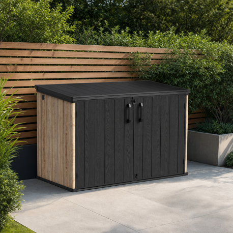 Baule portaoggetti in resina effetto legno WOODIZY 2300L - Jôbu