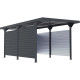 Pareti aggiuntive in acciaio zincato 0,4mm per carport tetto piano - X-METAL