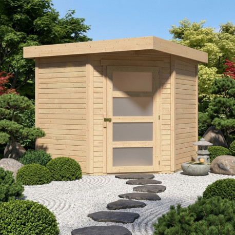 Casetta da giardino in legno massiccio 4,62 m² Schwandorf 3 – WoodFeeling