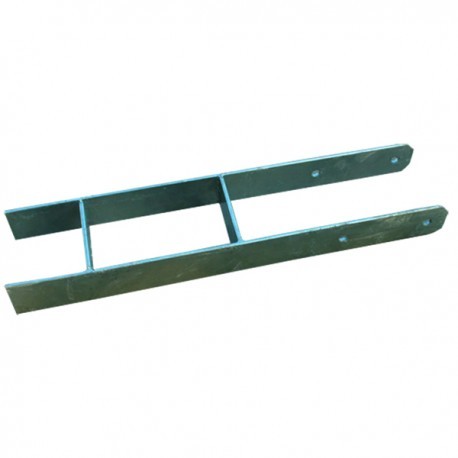 Ancoraggio ad H per paletti Karibu 12x12cm - Set da 4