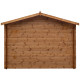Casetta in legno massello da 28 mm trattato in autoclave colore marrone 9m² TOP - Gardy Shelter