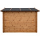 Casetta in legno massello da 28 mm trattato in autoclave colore marrone 9m² TOP - Gardy Shelter