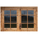 Casetta in legno massello da 28 mm trattato in autoclave colore marrone 9m² TOP - Gardy Shelter