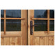 Casetta in legno massello da 28 mm trattato in autoclave colore marrone 12m² TOP - Gardy Shelter