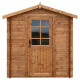 Casetta da giardino in legno massello 28 mm, trattata in autoclave colore marrone 4 m² TOP – Gardy Shelter