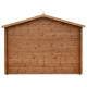 Casetta in legno massello da 28 mm trattato in autoclave colore marrone 6m² TOP - Gardy Shelter