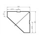 Pergola 300x395cm in alluminio antracite e policarbonato X-METAL