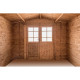 Casetta in legno massello da 19 mm trattato in autoclave colore marrone 6m² TOP - Gardy Shelter