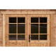 Casetta in legno massello da 19 mm trattato in autoclave colore marrone 6m² TOP - Gardy Shelter