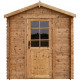 Casetta in legno massello da 19 mm trattato in autoclave colore marrone 4m² TOP - Gardy Shelter