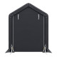 Casetta da giardino smontabile 3x1,8 m - 5,4 m² – acciaio zincato + PES e polietilene grigio – Jôbu