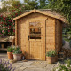 Casetta in legno massello da 19 mm trattato in autoclave colore marrone 4m² TOP - Gardy Shelter