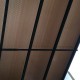 Tettoia per auto in alluminio antracite 3x4,34m e policarbonato 6mm X-METAL