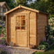Casetta in legno massello da 19 mm trattato in autoclave colore marrone 4m² TOP - Gardy Shelter
