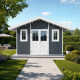 Casetta in legno composito 28mm antracite 10,71m² PREMIUM - Woodlife Garden