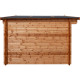 Casetta in legno massello da 44 mm trattato in autoclave colore marrone 16m² TOP - Gardy Shelter 