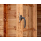 Casetta in legno massello da 44 mm trattato in autoclave colore marrone 16m² TOP - Gardy Shelter 
