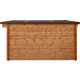 Casetta in legno massello da 44 mm trattato in autoclave colore marrone 12m² TOP - Gardy Shelter 