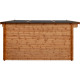 Casetta in legno massello da 44 mm trattato in autoclave colore marrone 12m² TOP - Gardy Shelter 