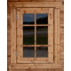 Casetta in legno massello da 44 mm trattato in autoclave colore marrone 12m² TOP - Gardy Shelter 