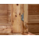 Casetta in legno massello da 44 mm trattato in autoclave colore marrone 12m² TOP - Gardy Shelter 