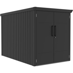 Box in metallo antracite per 3 biciclette Kosto 2,74 m² - X-METAL