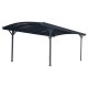 Tettoia per auto in alluminio antracite 3x4,34m e policarbonato 6mm X-METAL