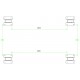 Tettoia per auto in alluminio antracite 3x3,63m e policarbonato 6mm X-METAL