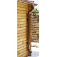 Set grondaie marrone - pronto per l'installazione della casetta da giardino Gardy Shelter 16m²