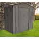 Casetta da giardino in metallo 2,43m² effetto legno bois vieilli