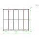 Tettoia per auto in alluminio antracite 3x3,63m e policarbonato 6mm X-METAL