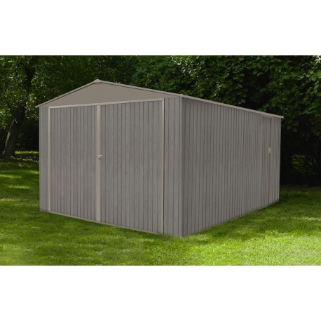 Garage 1 auto in metallo 17,47m² effetto legno bois vieilli