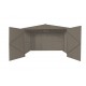 Garage 1 auto in metallo 17,47m² effetto legno bois vieilli