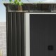 Casetta in lamiera 5,64m² Skylight antracite + set di montaggio X-METAL