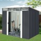 Casetta in lamiera 5,64m² Skylight antracite + set di montaggio X-METAL