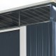 Casetta in lamiera 5,64m² Skylight antracite + set di montaggio X-METAL
