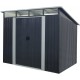 Casetta in lamiera 5,64m² Skylight antracite + set di montaggio X-METAL