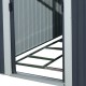 Casetta in lamiera 5,64m² Skylight antracite + set di montaggio X-METAL