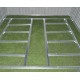 Casetta in lamiera 5,64m² Skylight antracite + set di montaggio X-METAL
