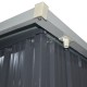 Casetta in lamiera 5,64m² Skylight antracite + set di montaggio X-METAL
