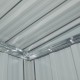 Casetta in lamiera 5,64m² Skylight antracite + set di montaggio X-METAL