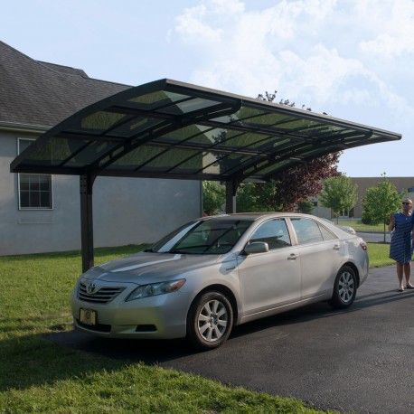 Arizona Breeze 5000 tettoia in alluminio e policarbonato grigio - Canopia by Palram