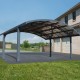 Doppia tettoia in alluminio grigio e policarbonato Arizona Breeze 5000 Canopia by Palram