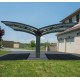 Doppia tettoia in alluminio grigio e policarbonato Arizona Breeze 5000 Canopia by Palram