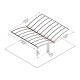Doppia tettoia in alluminio grigio e policarbonato Arizona Breeze 5000 Canopia by Palram